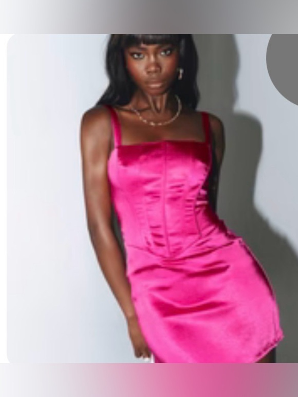 Princess Polly Fuchsia Satin Mini Dress with Adjustable Straps size  US4